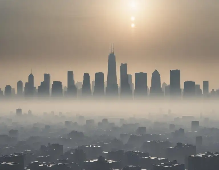 die Luftverschmutzung