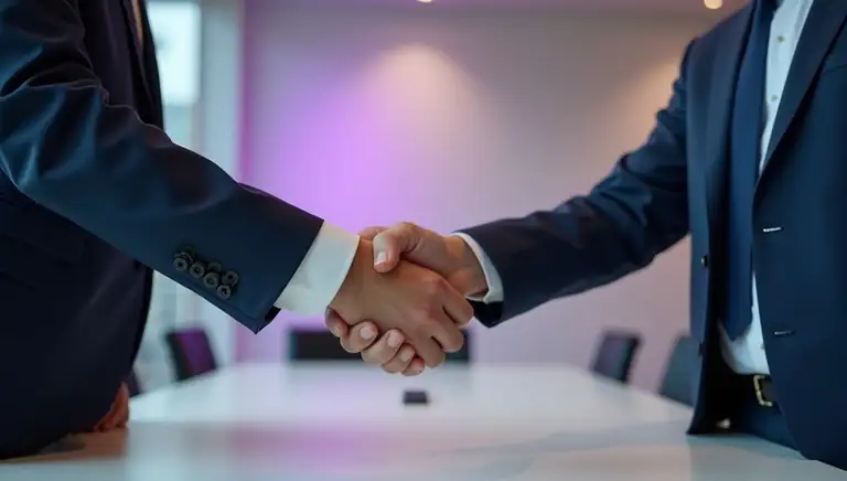 der Geschäftspartner