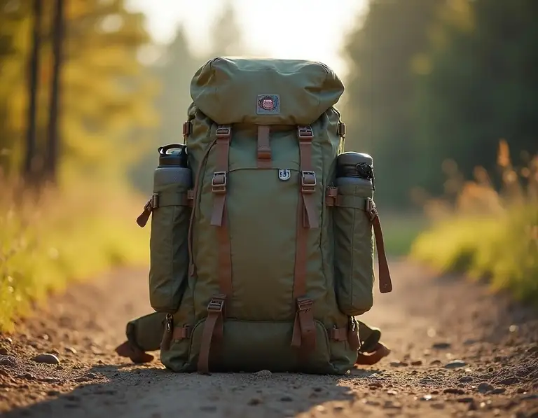 путешественник с рюкзаком