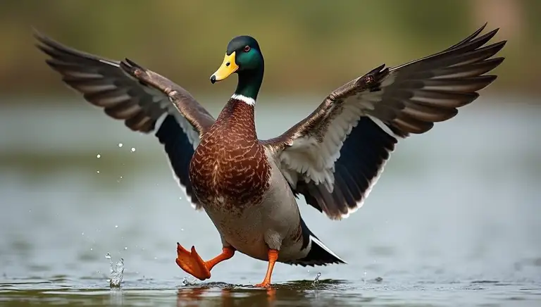 махать крыльями