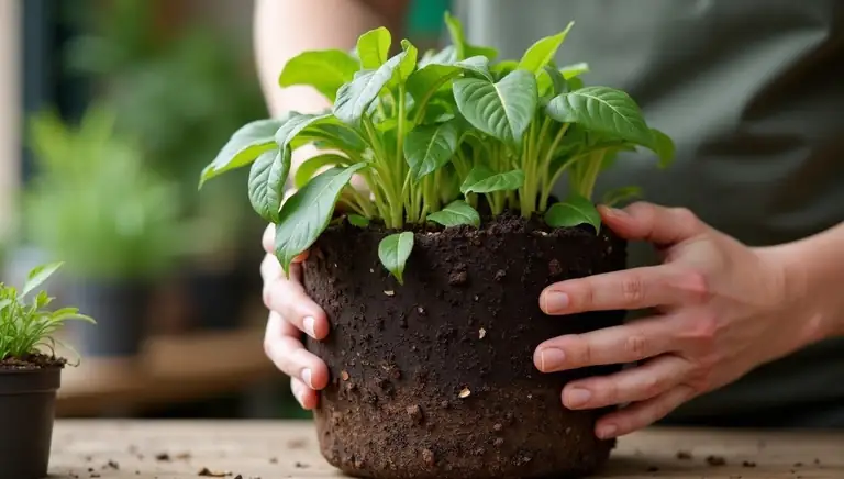 пересадить в другой горшок