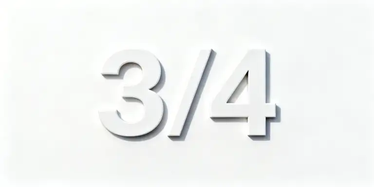 three quarters