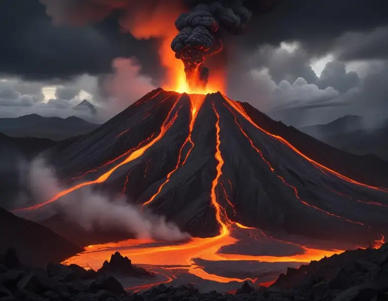 volcanic eruption