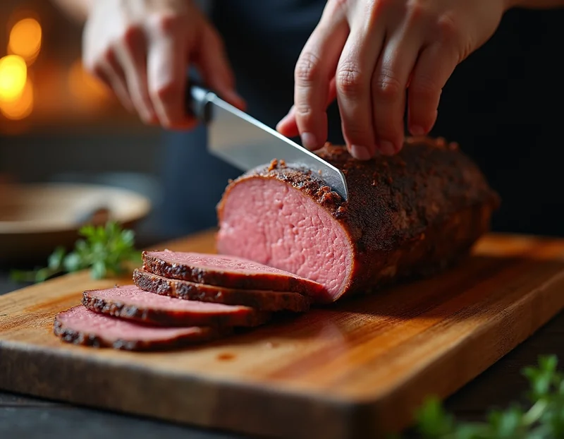 разрезать готовое блюдо