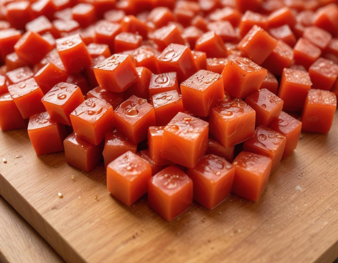 мелко нарезанный кубиками