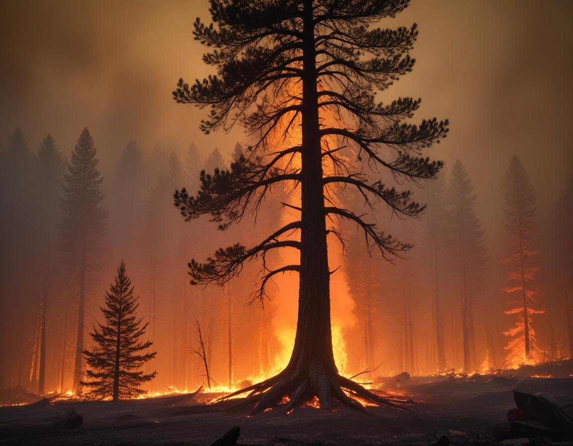 лесной пожар