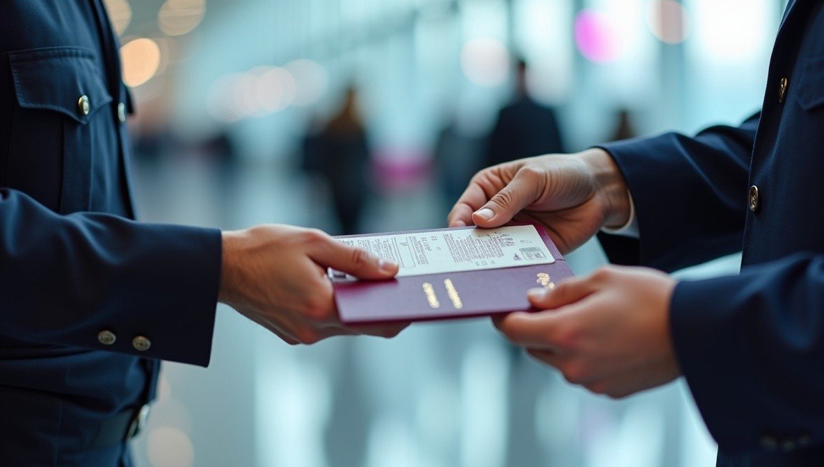 проходить таможню