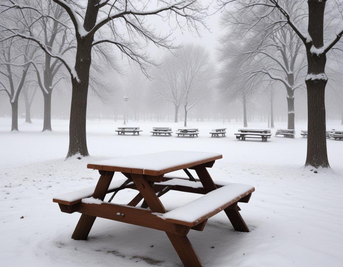 идти сильному снегу