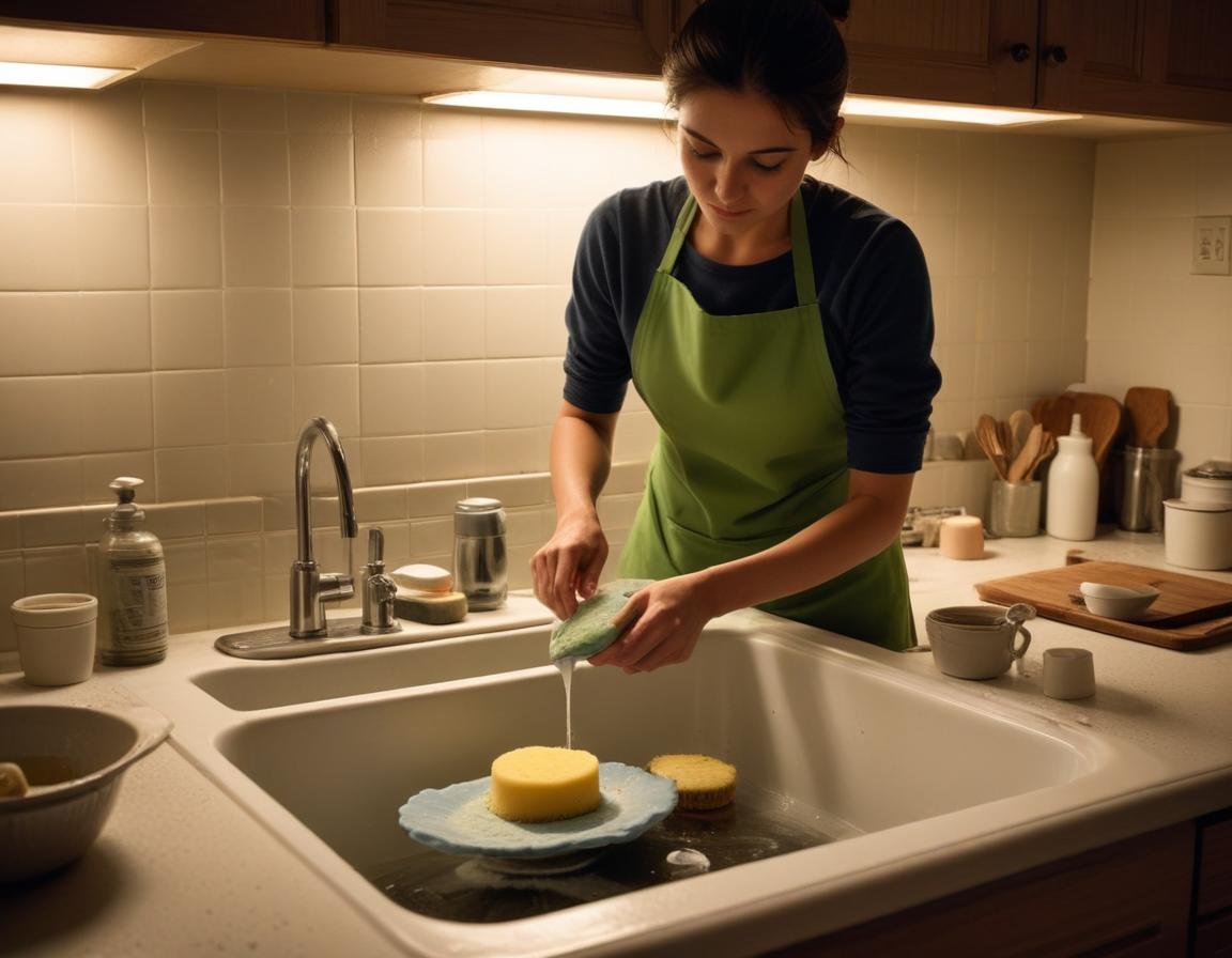 мыть посуду